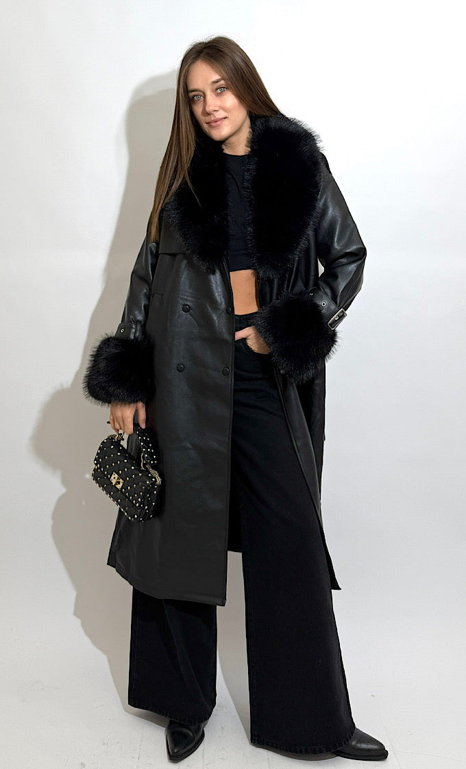 מעיל דילן שחור