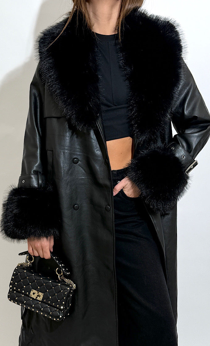 מעיל דילן שחור