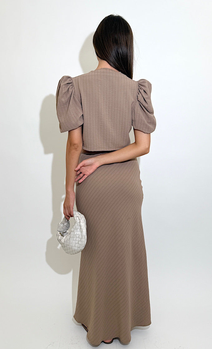 ALIANA BROWN SUIT