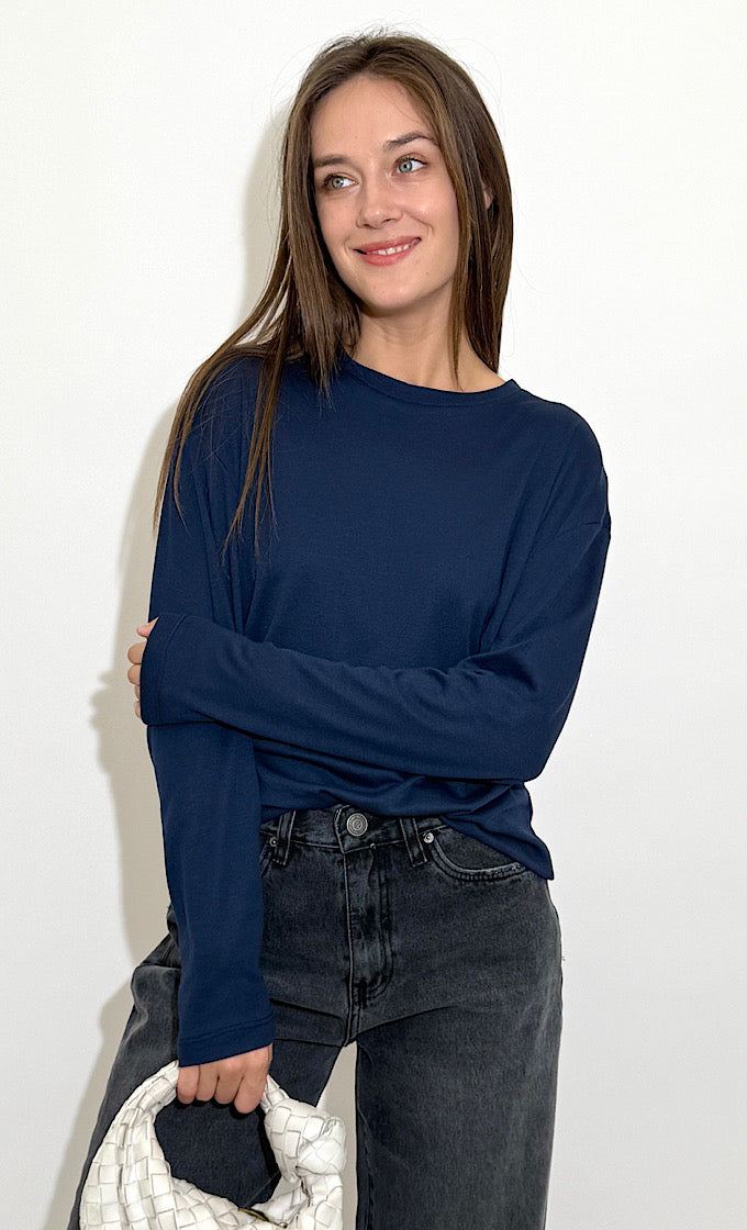 חולצת מייקי נייבי