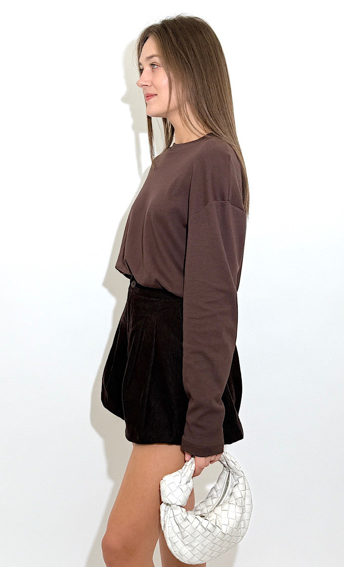 חולצת מייקי חומה