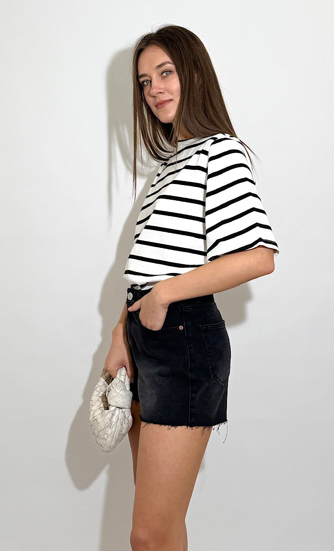 EAGLE BLACK JEANS SHORTS