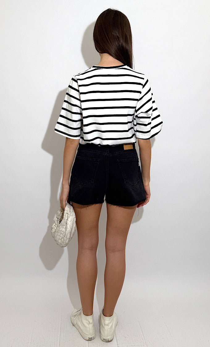 EAGLE BLACK JEANS SHORTS