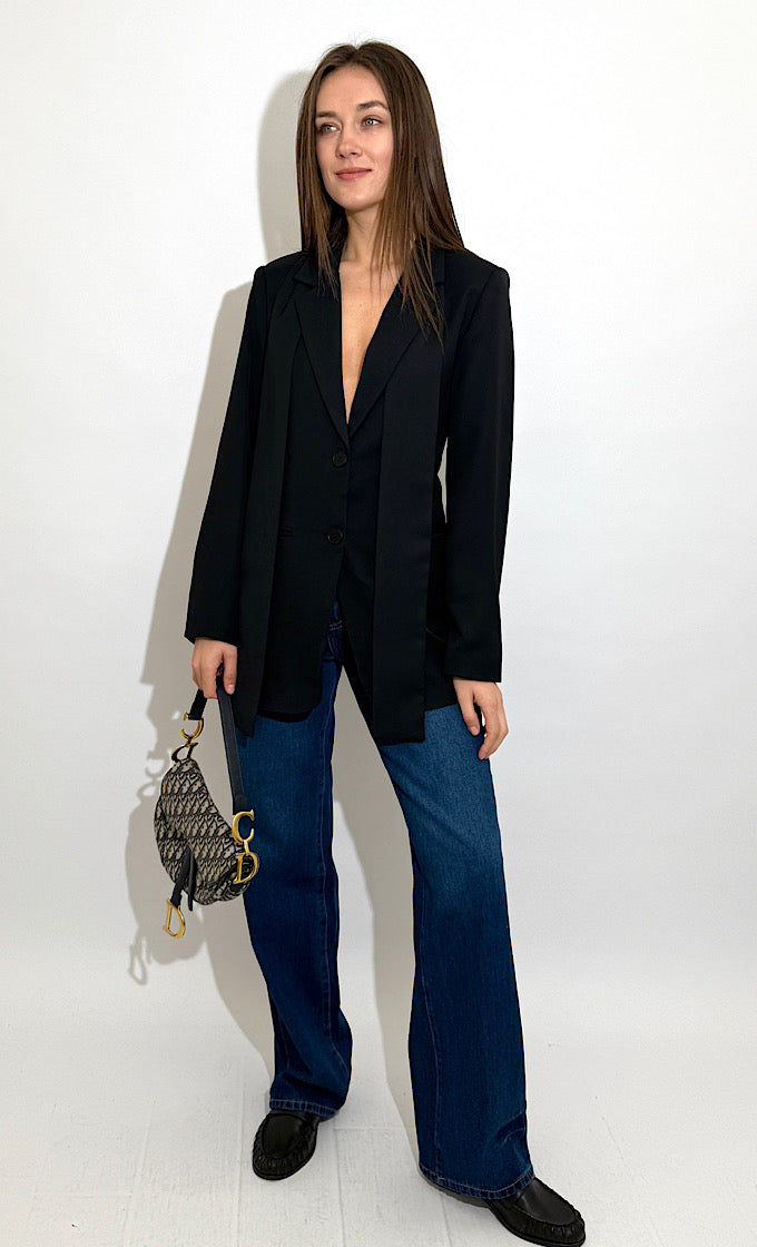 ג'קט מלוין שחור