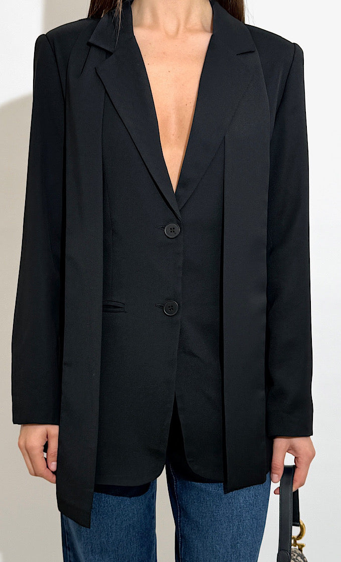 ג'קט מלוין שחור