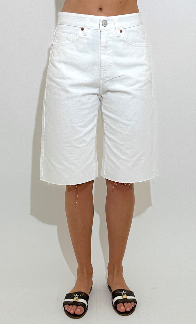 RINGO WHITE BERMUDA JEANS