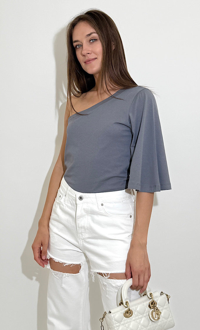 טישרט מייב אפור פלדה