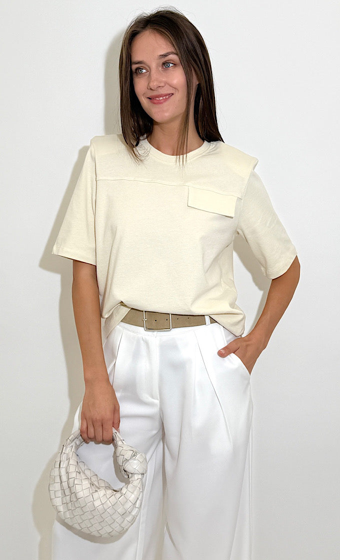 WHITE PORTOFINO PANTS