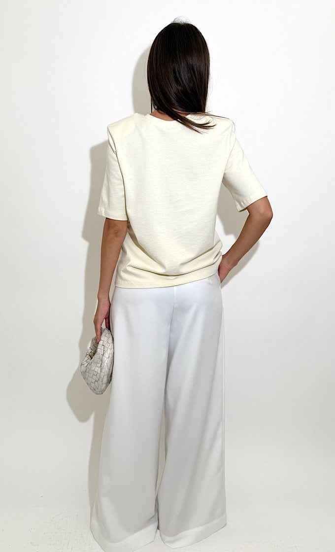 WHITE PORTOFINO PANTS