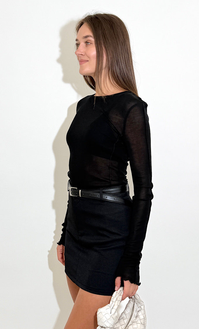 Mika black skirt