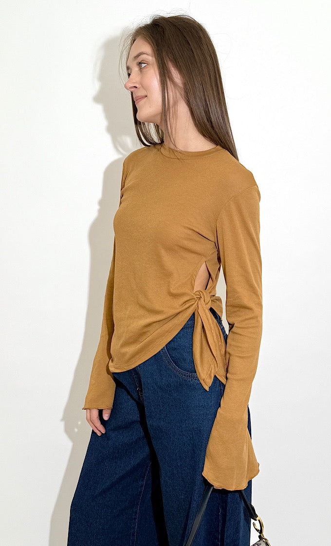 ROSA CAMEL SHIRT