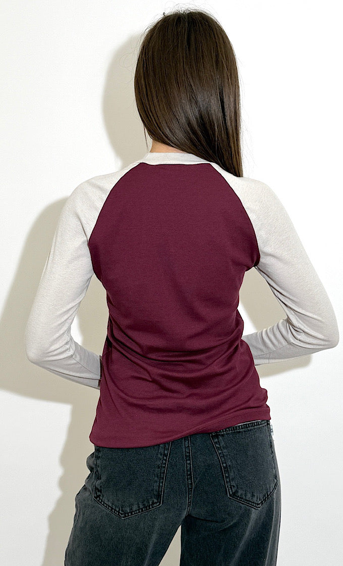 חולצת אליוט בורדו