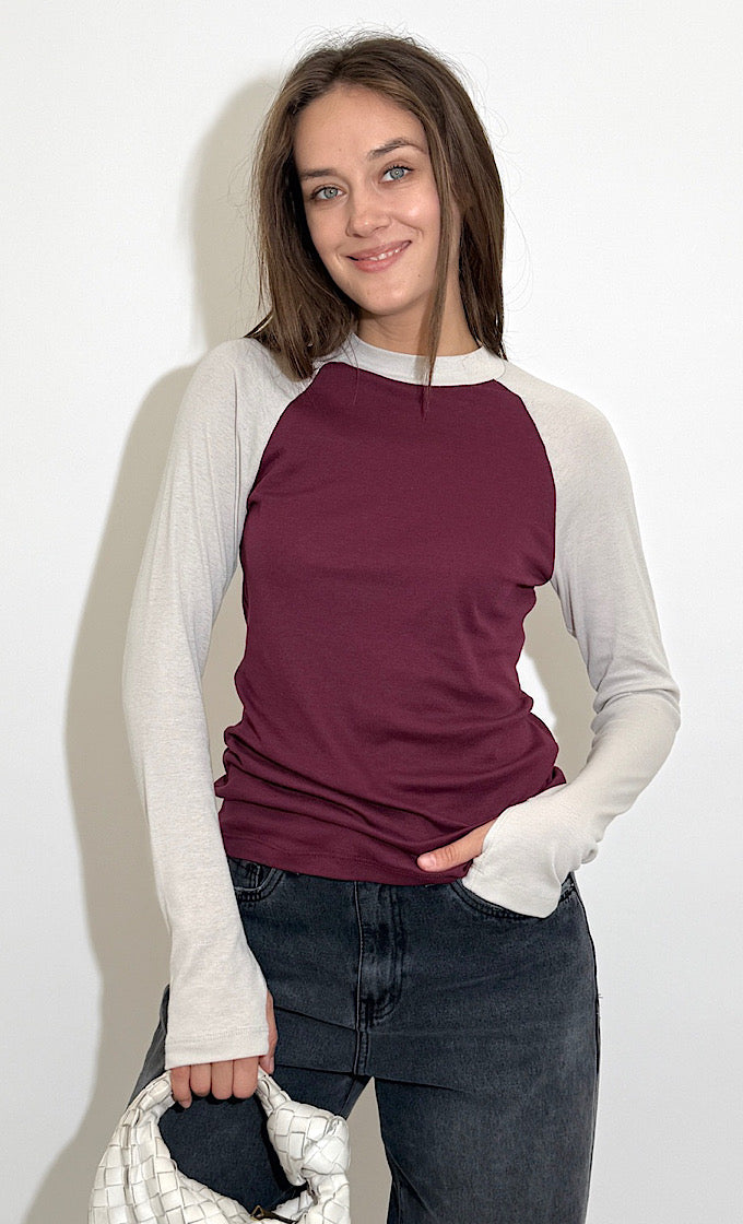 חולצת אליוט בורדו