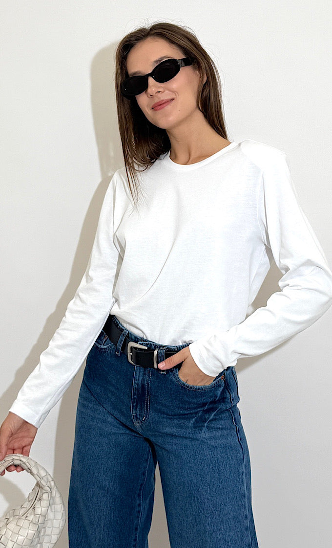 חולצת אשלי לבנה