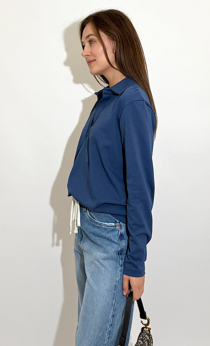 חולצת קרולין כחולה