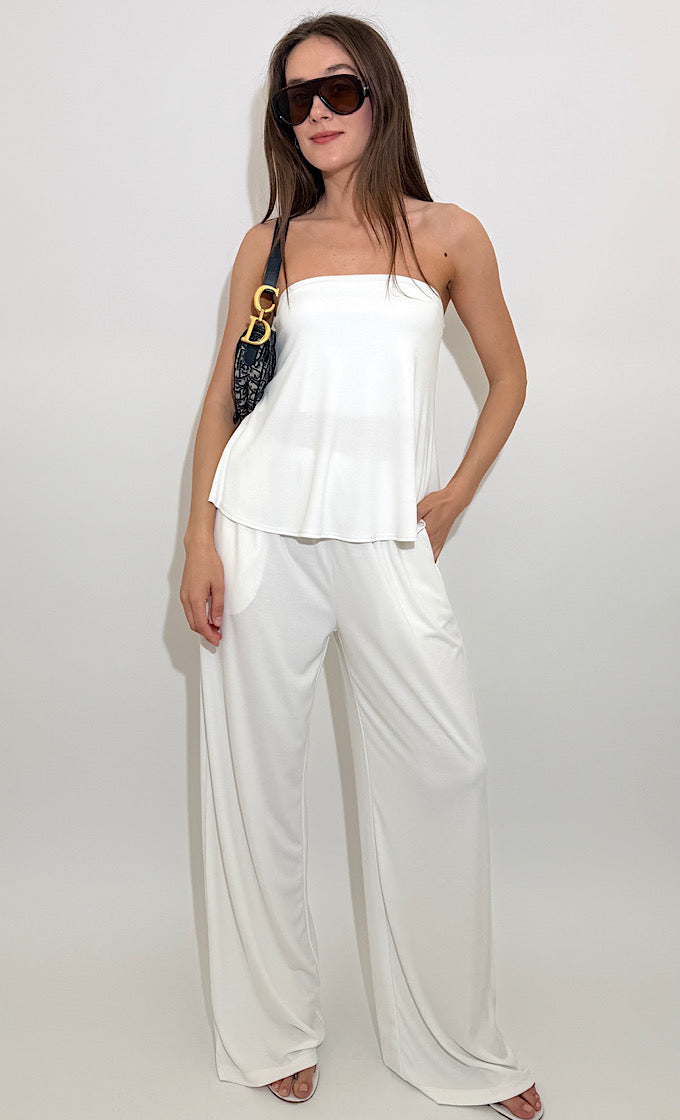 חליפת מונקו לבנה