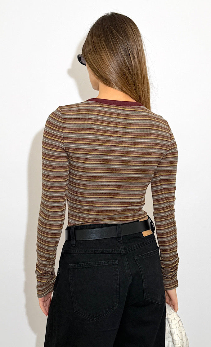 חולצת הארלי חומה