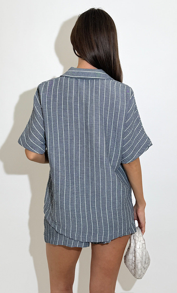 GRAY STRIPED SORRENTO SUIT
