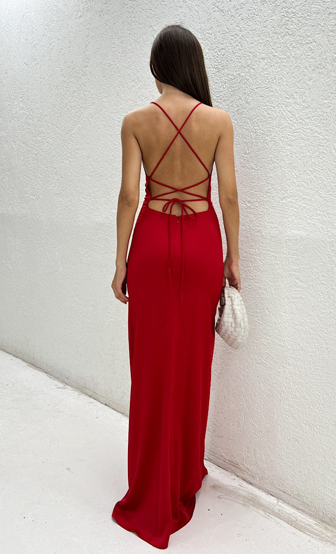 Red maddy dress