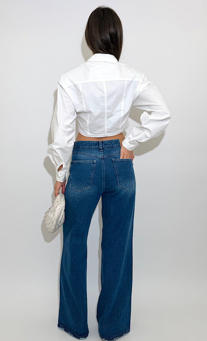 חולצת לינה לבנה