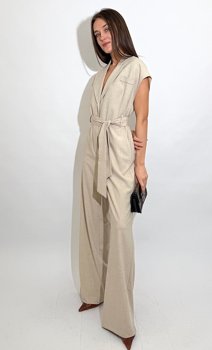 TORI OFF WHITE OVERALLS