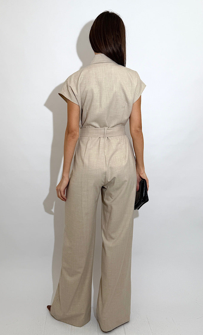 TORI OFF WHITE OVERALLS