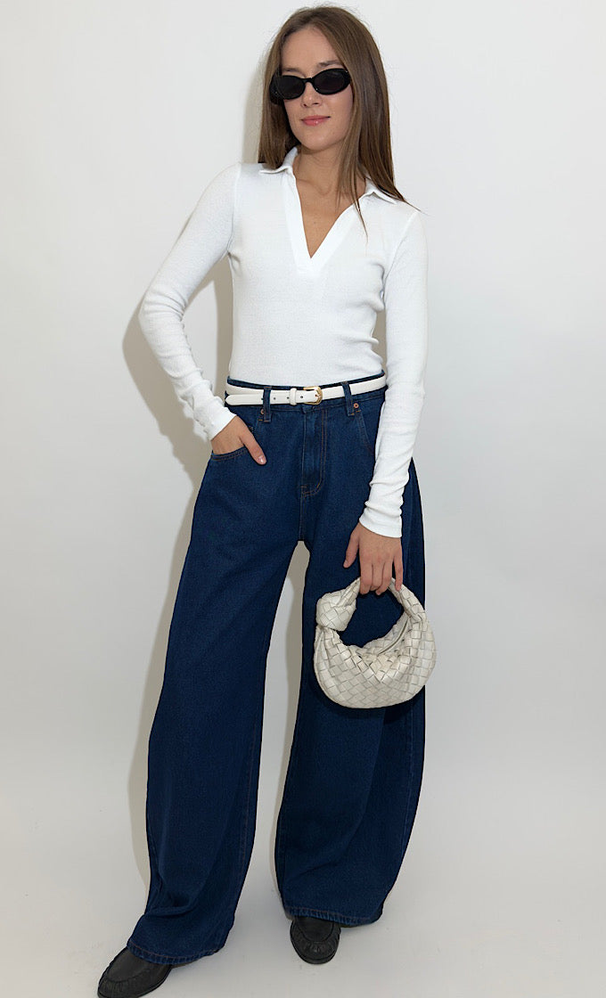 חולצת מיילס לבנה