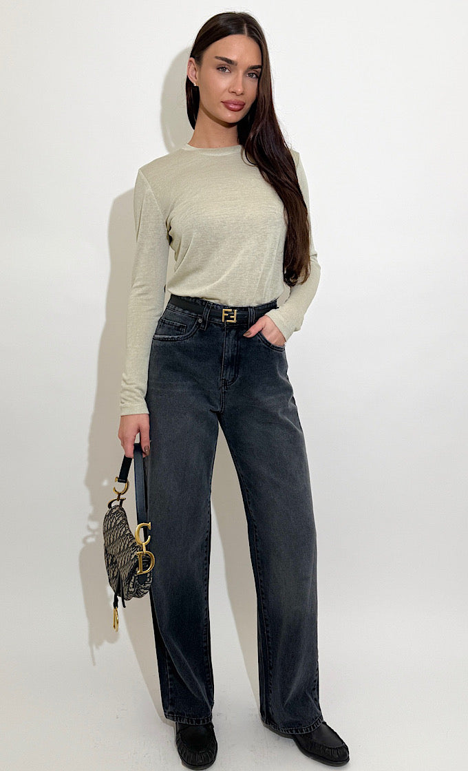 ROCKY ROUND NECK OFF WHITE SHIRT