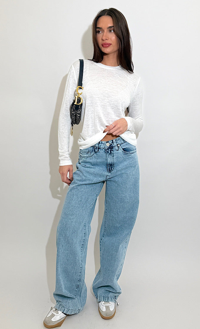 ROCKY ROUND NECK WHITE SHIRT