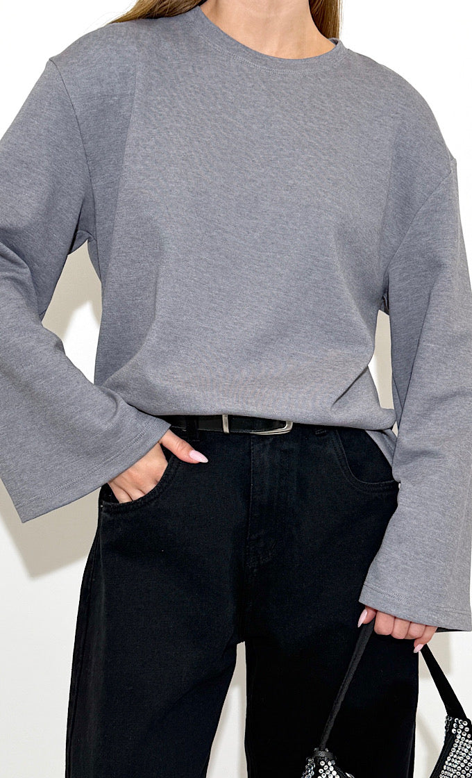 BRITNEY LIGHT GRAY SHIRT