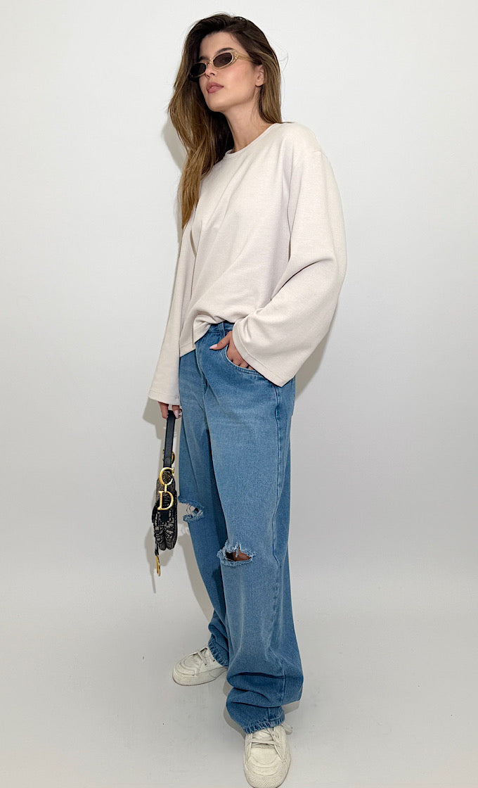 BRITNEY OFF WHITE SHIRT