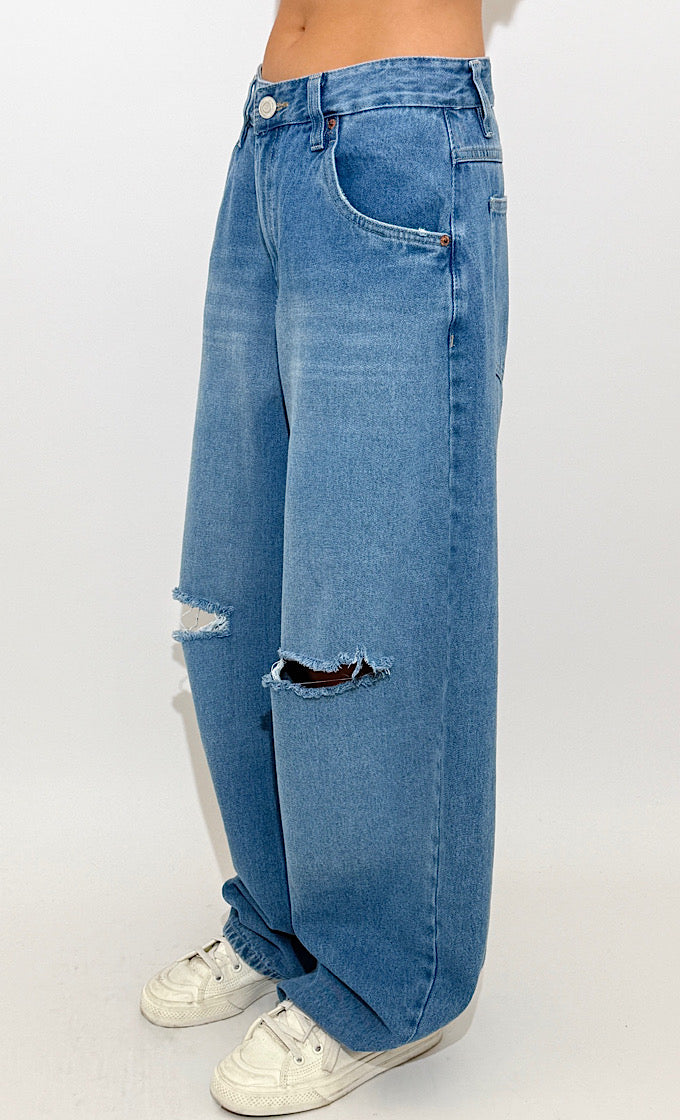 ג'ינס מישל תכלת