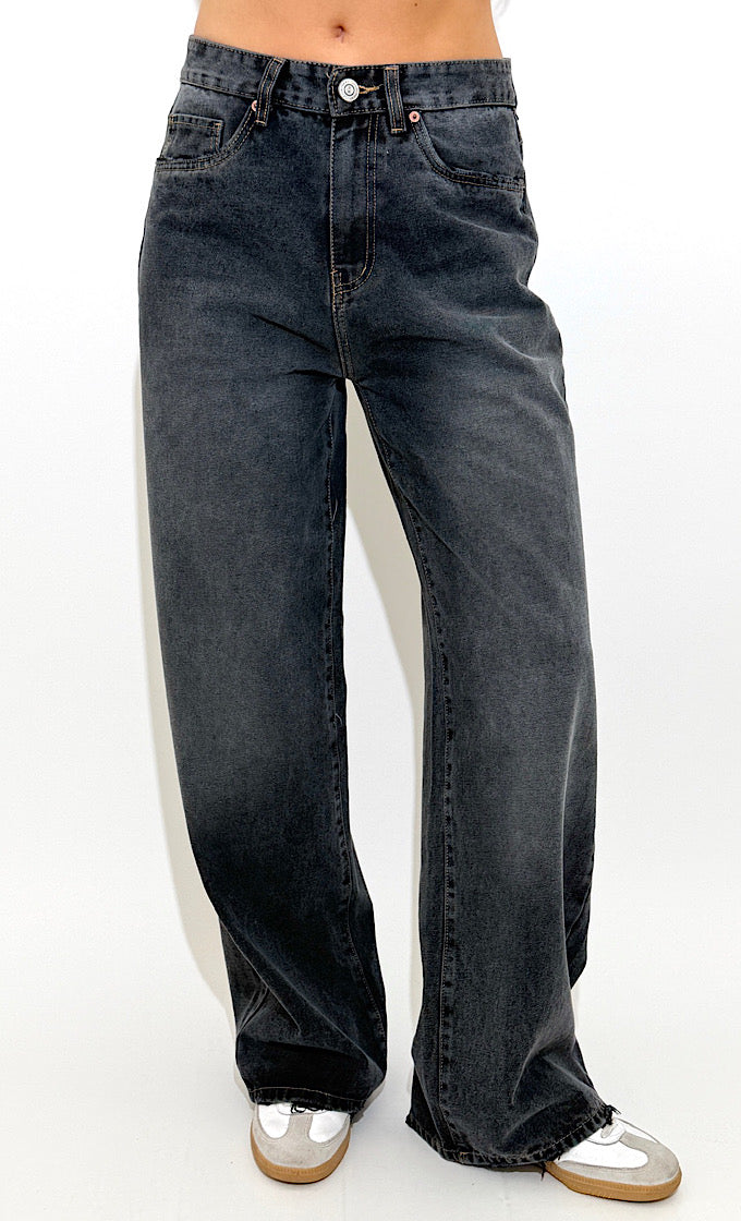 ג'ינס לני אפור