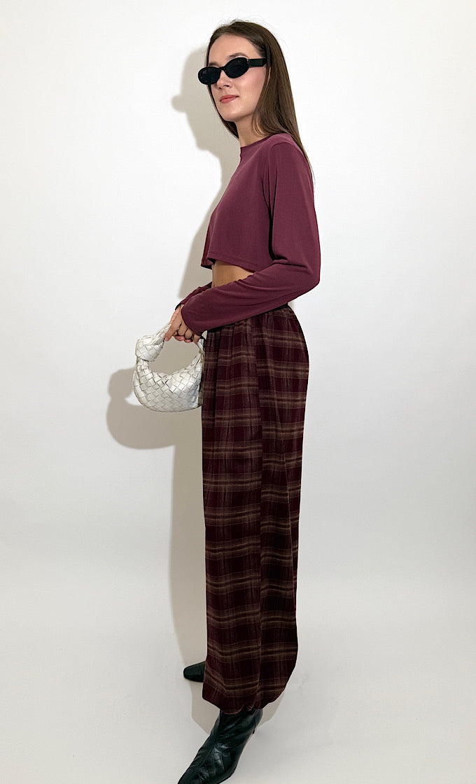 DONNY BURGUNDY PANTS