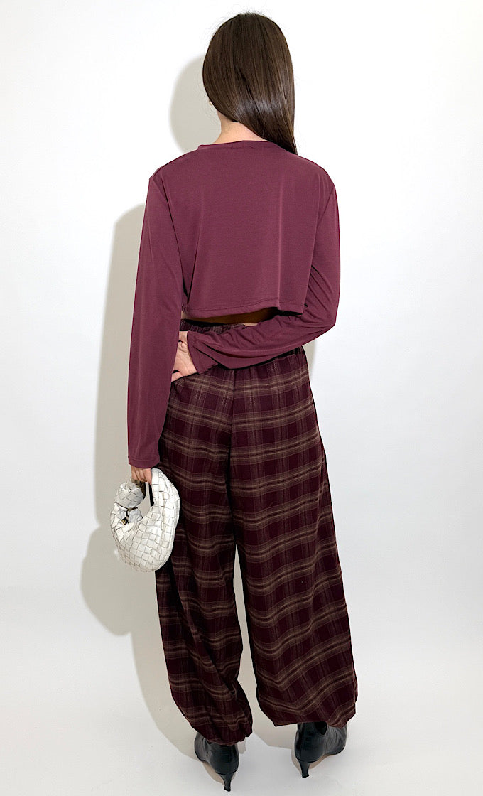 DONNY BURGUNDY PANTS