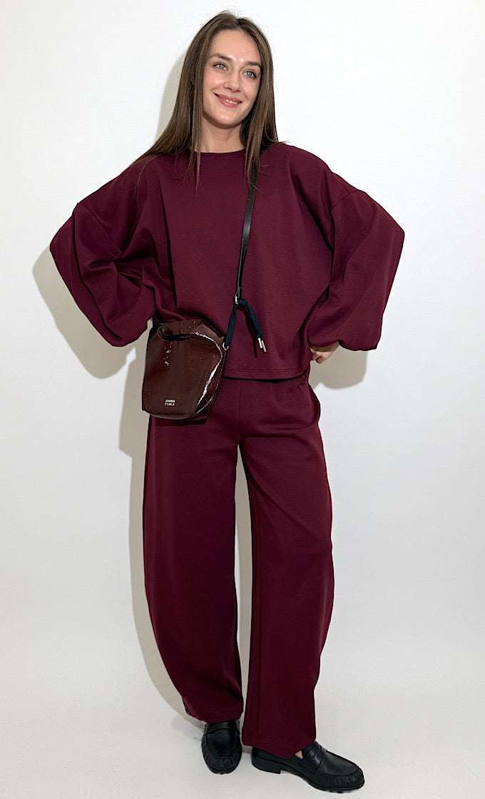 LIZZIE BURGUNDY SUIT