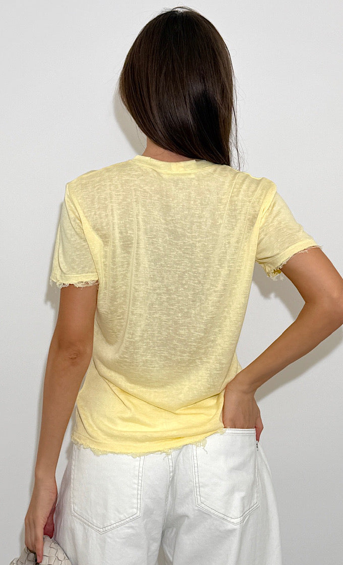 BLAKE ROUND NECK YELLOW SHIRT