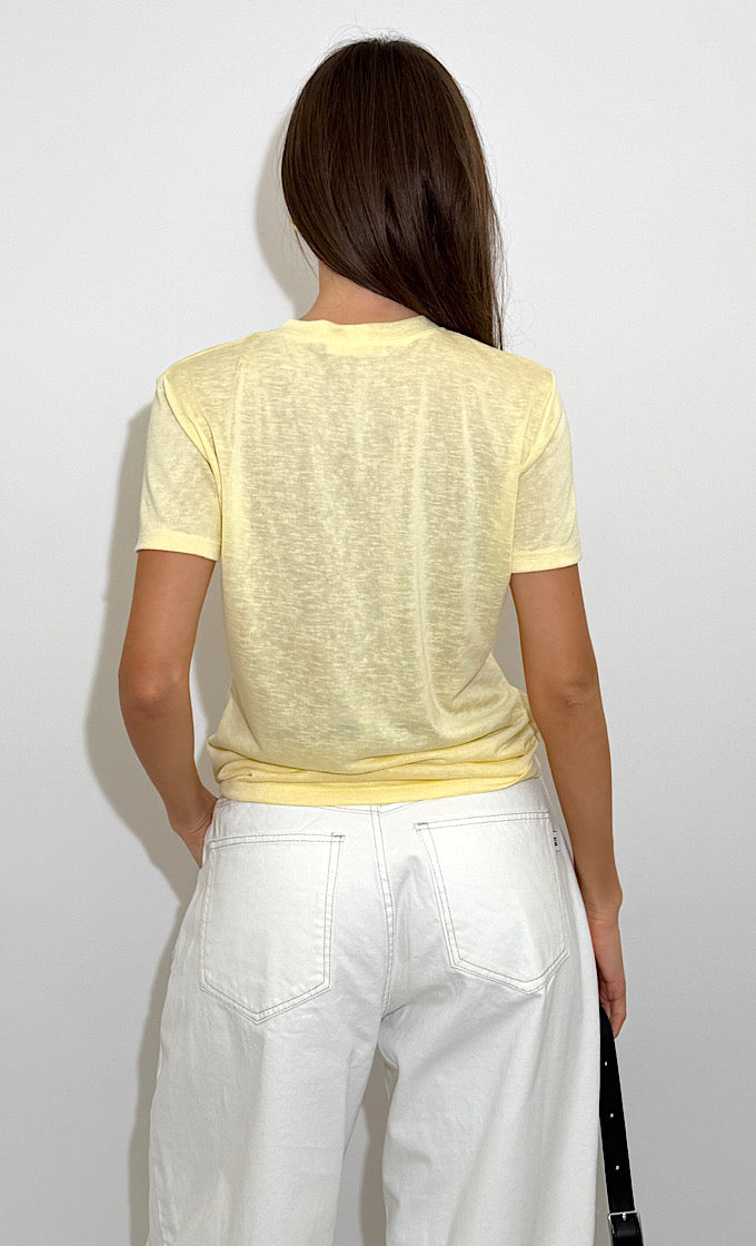 COLIN ROUND NECK YELLOW SHIRT