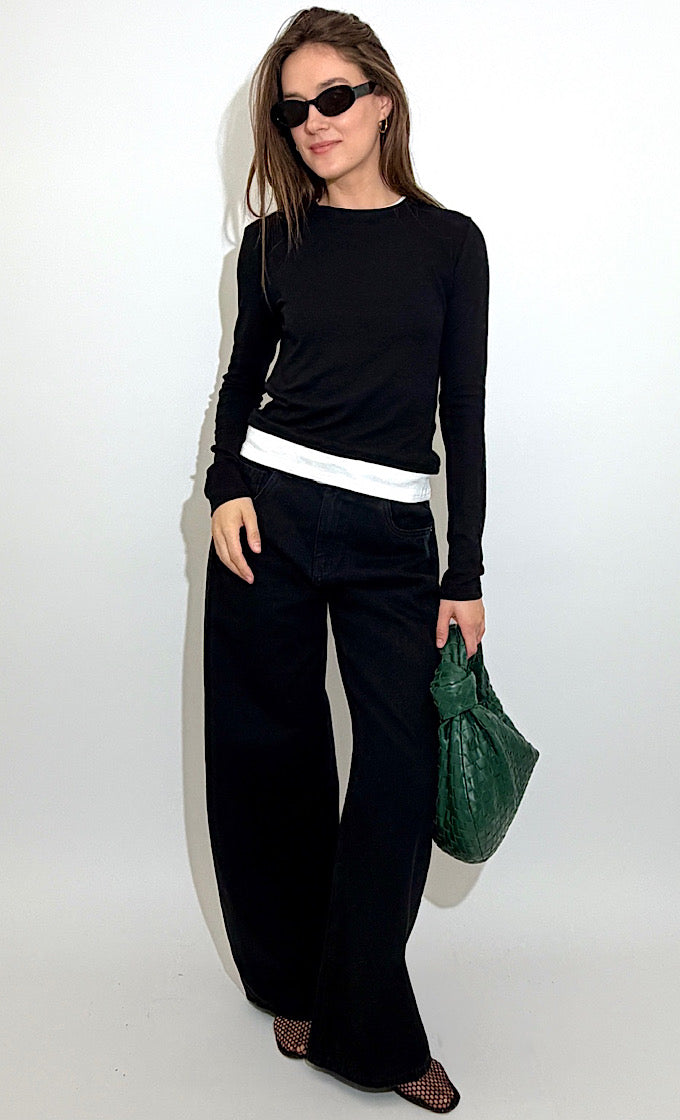 חולצת סידני שחורה