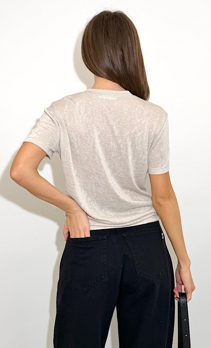 COLIN V-NECK OFF WHITE SHIRT