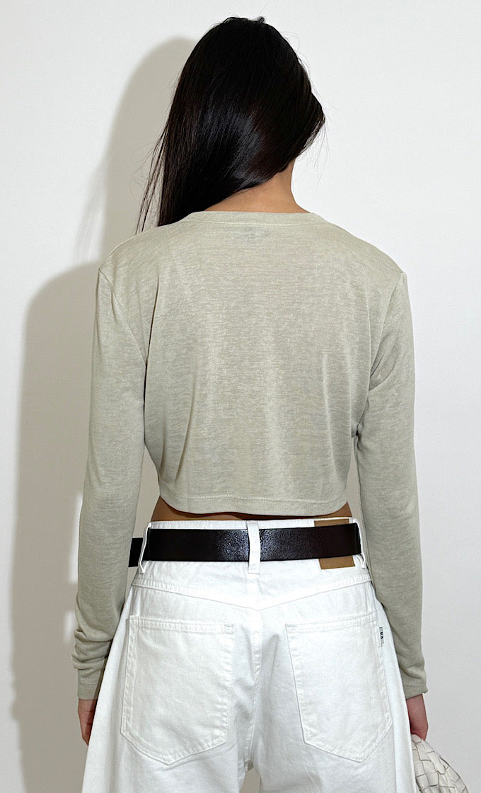 FLORI V-NECK OFF WHITE SHIRT