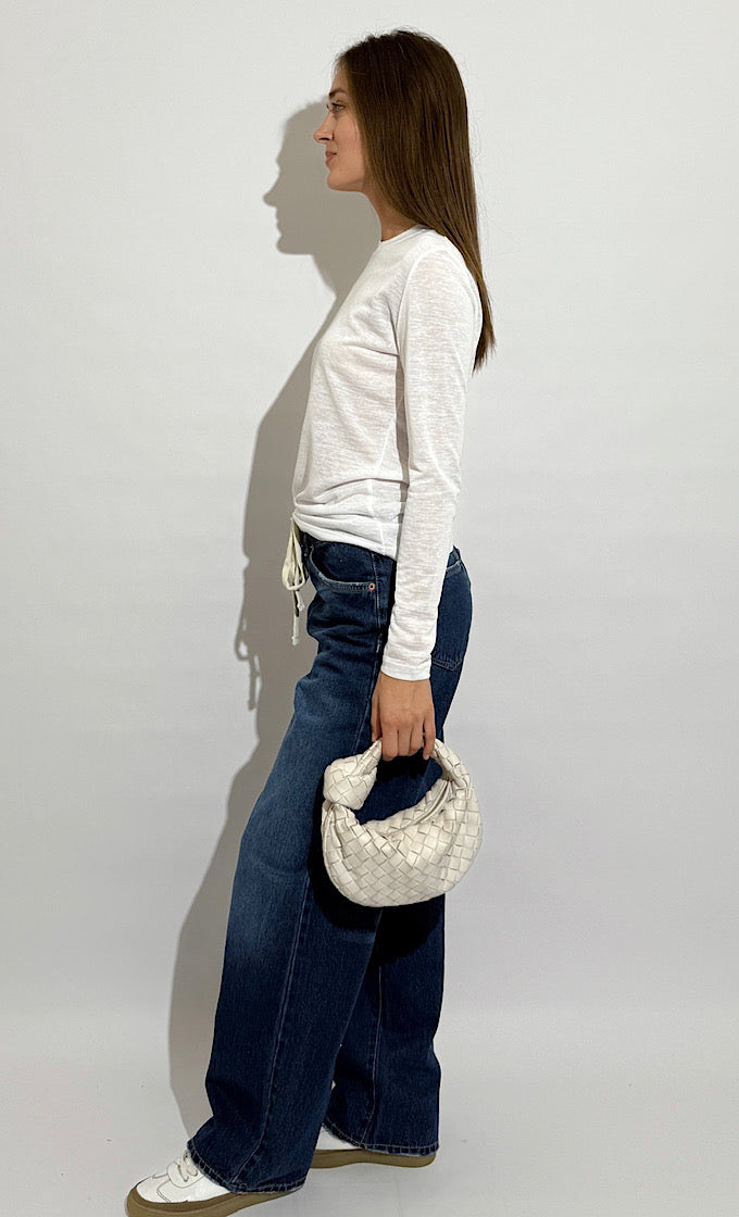 ROCO WHITE  ROUND NECK SHIRT