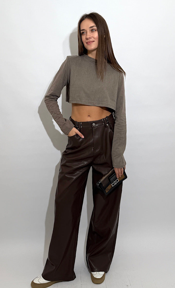 חולצת אלסי חומה