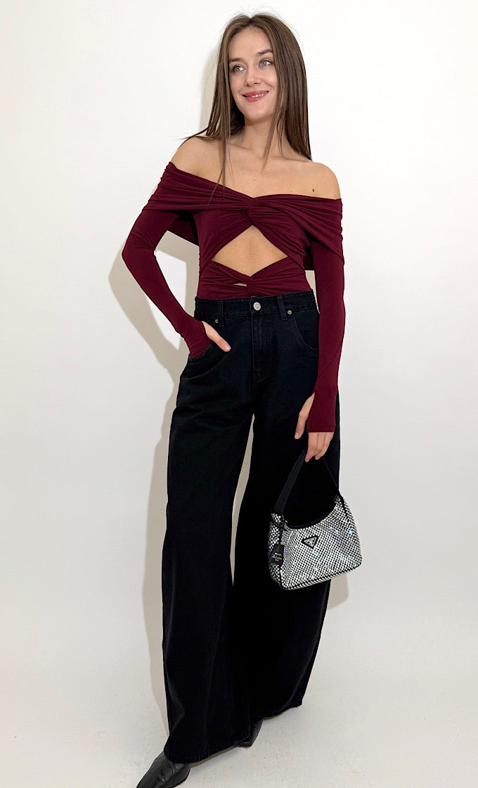 בגד גוף לאורה בורדו