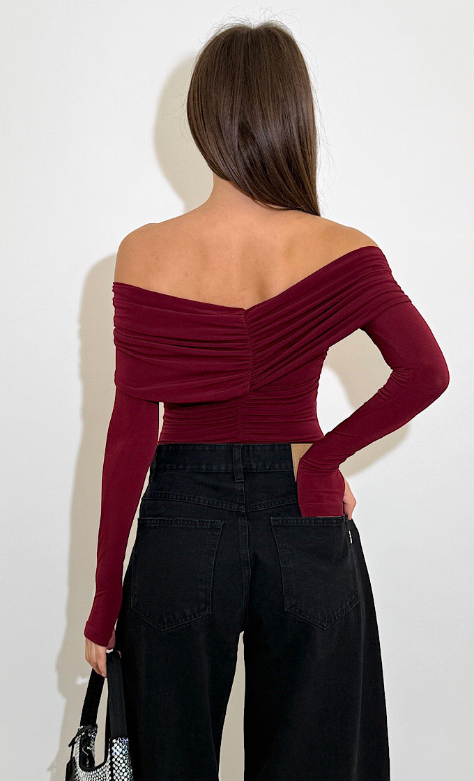 בגד גוף לאורה בורדו