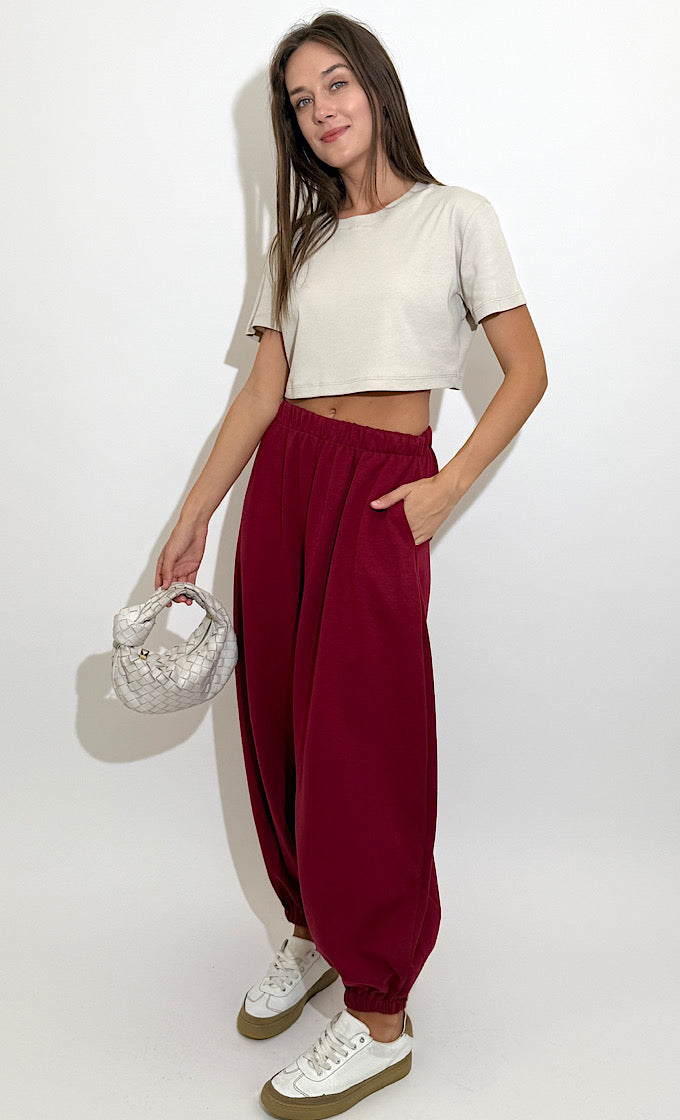 מכנס אלמה בורדו