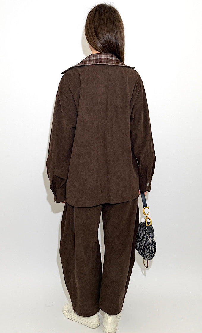 חולצת וואלי חומה