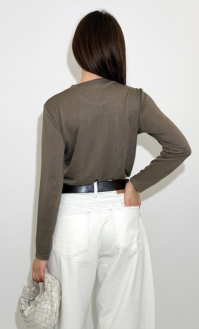 חולצת טוני חומה