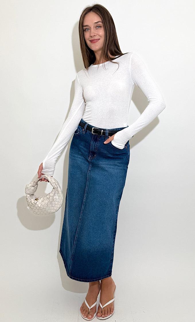 ABIE JEANS SKIRT