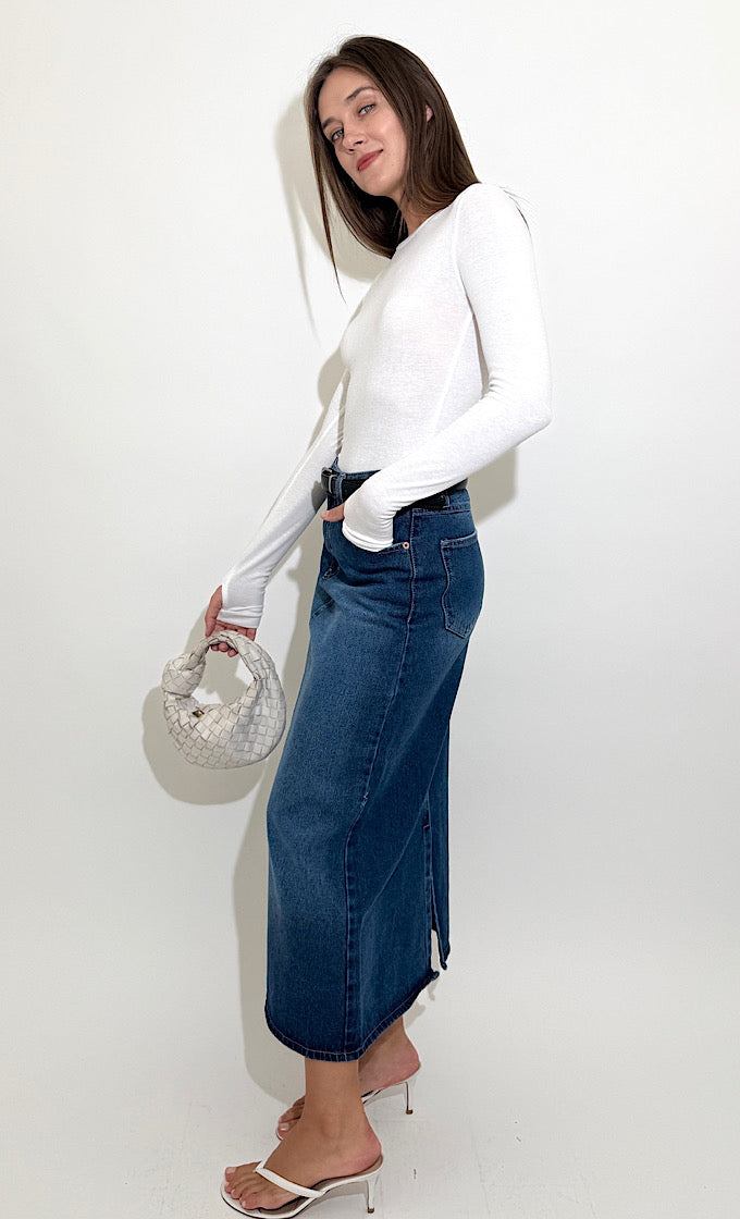 ABIE JEANS SKIRT